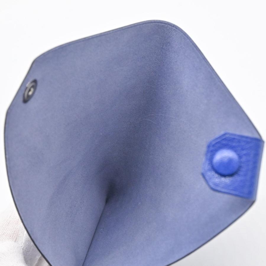 【お値引き】【未使用品】HERMES エルメス タルマック PM パスポートケース シェーブル レザー ブルー 青 ♯W |  | 06