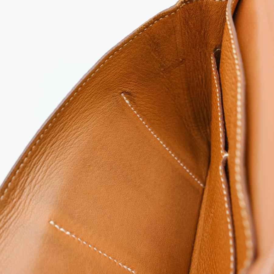 【お値引き】HERMES エルメス 長財布 財布 ドゴン GM トゴ レザー ゴールド 茶 ブラウン #□I |  | 15