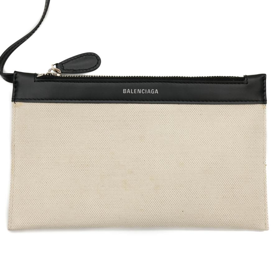 【お値引き】【未使用品】BALENCIAGA バレンシアガ ネイビーカバス S トートバッグ レザー キャンバス レディース ホワイト 339933 |  | 13