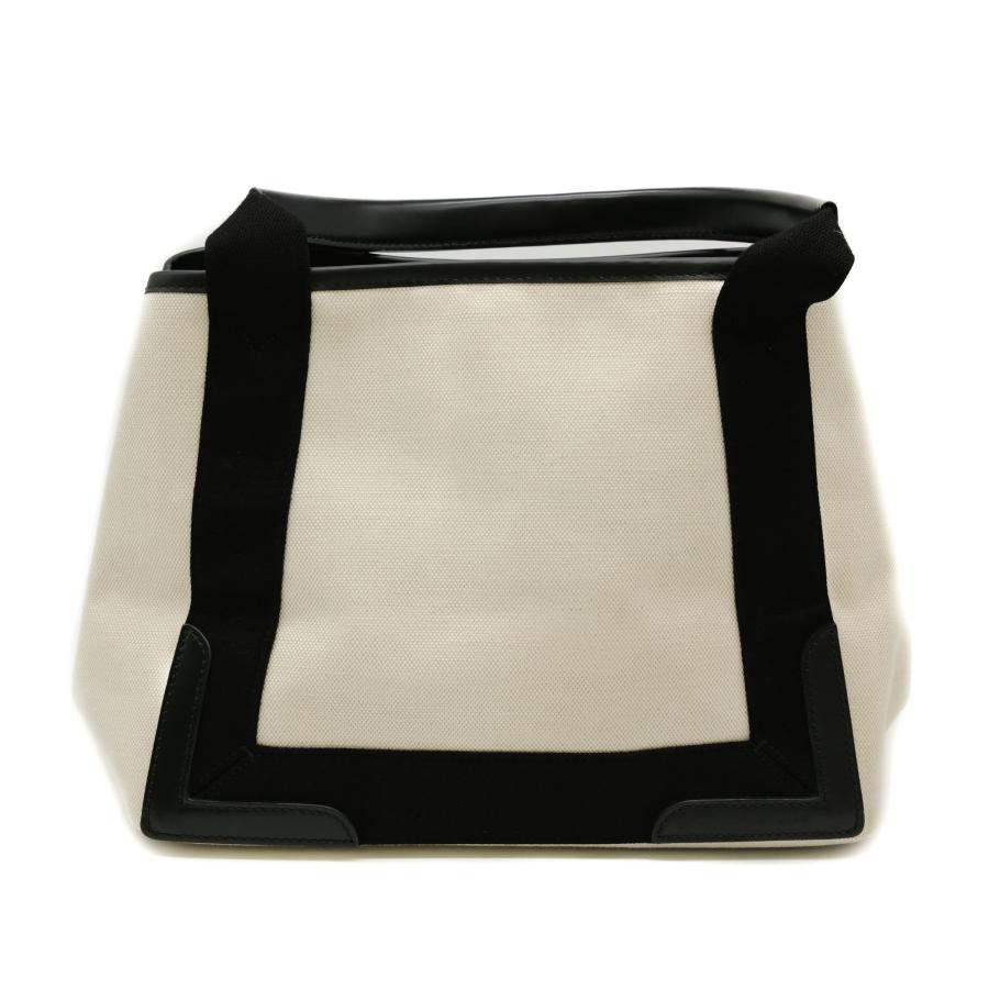 【お値引き】【未使用品】BALENCIAGA バレンシアガ ネイビーカバス S トートバッグ レザー キャンバス レディース ホワイト 339933 |  | 03