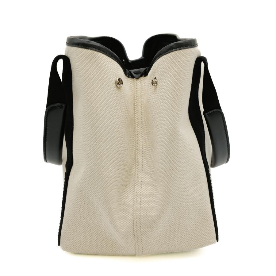 【お値引き】【未使用品】BALENCIAGA バレンシアガ ネイビーカバス S トートバッグ レザー キャンバス レディース ホワイト 339933 |  | 04