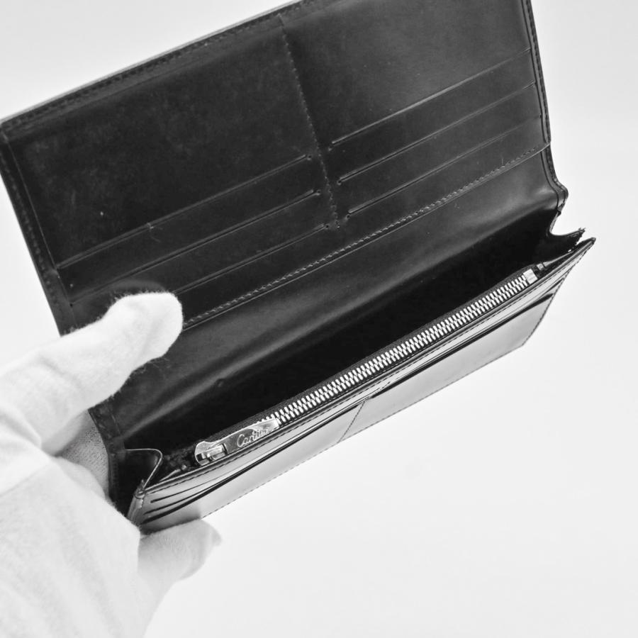 【お値引き】Cartier カルティエ パシャ 長財布 ウォレット レザー ブラック メンズ レディース |  | 08