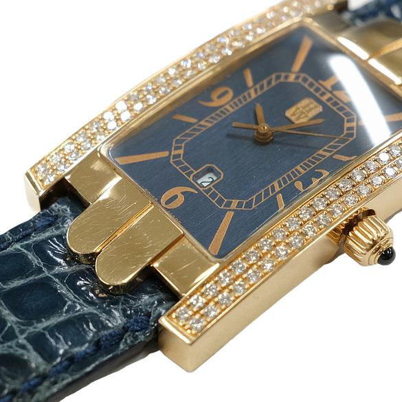 【お値引き】HARRY WINSTON ハリーウィンストン アベニュー 2D 腕時計 クォーツ メンズ ボーイズ ゴールド K18 純正ダイヤモンド |  | 03