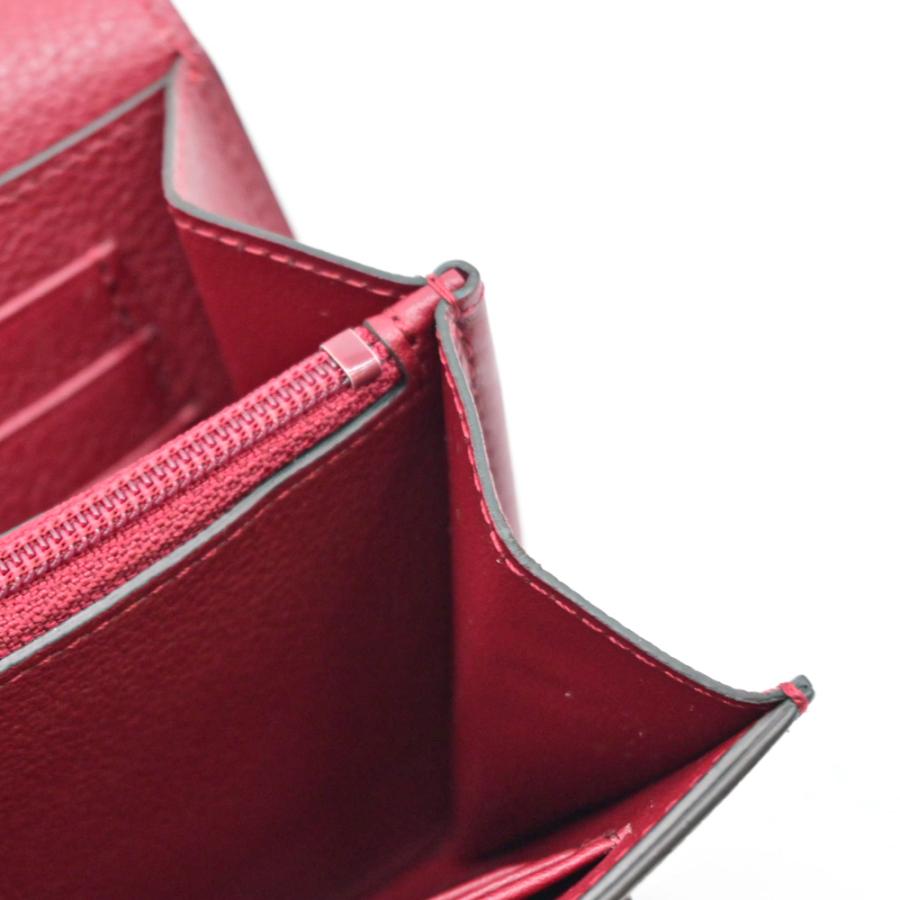 【お値引き】【美品】Cartier カルティエ C ドゥ カルティエ 財布 コンパクト ウォレット 二つ折り レザー ボルドー レッド 赤 L3001502 |  | 12