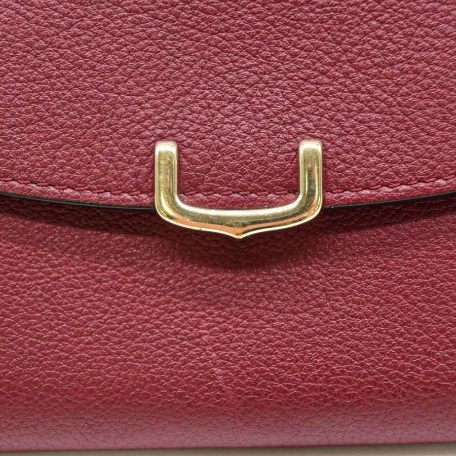 【お値引き】【美品】Cartier カルティエ C ドゥ カルティエ 財布 コンパクト ウォレット 二つ折り レザー ボルドー レッド 赤 L3001502 |  | 03
