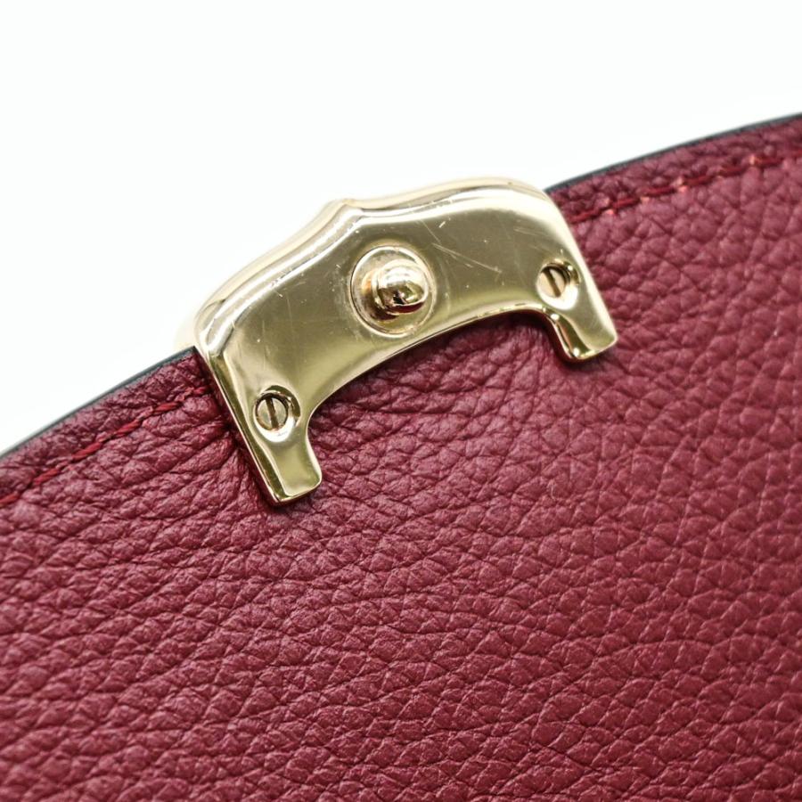 【お値引き】【美品】Cartier カルティエ C ドゥ カルティエ 財布 コンパクト ウォレット 二つ折り レザー ボルドー レッド 赤 L3001502 |  | 04