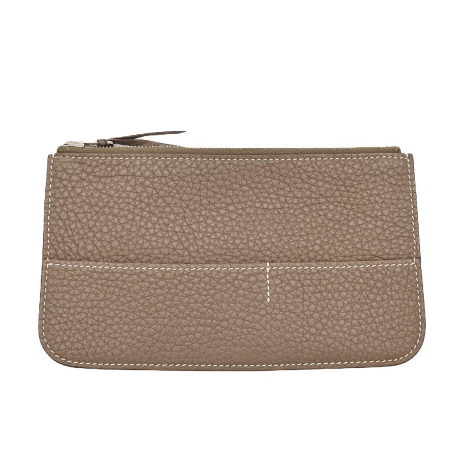 【お値引き】HERMES エルメス ドゴン デュオ GM 長財布 ウォレット 二つ折り トゴ レザー エトゥープ グレージュ #□P |  | 13
