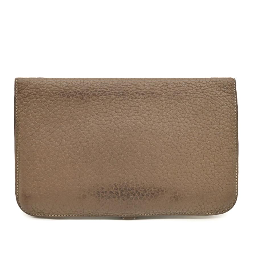 【お値引き】HERMES エルメス ドゴン デュオ GM 長財布 ウォレット 二つ折り トゴ レザー エトゥープ グレージュ #□P |  | 02