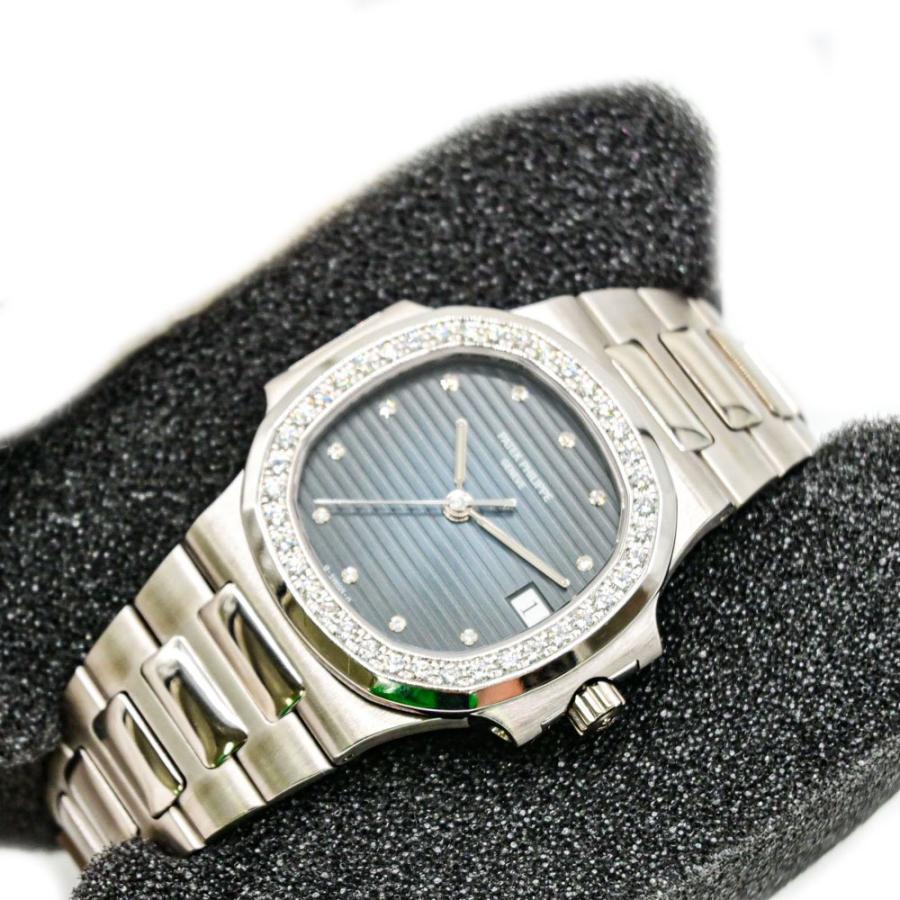 【メーカーOH済み】パテックフィリップ パテック PATEK PHILIPPE ノーチラス ダイヤ ベゼル インデックス ホワイトゴールド 腕時計 ダークブルー 3800/3G-011 | ノーチラス | 04