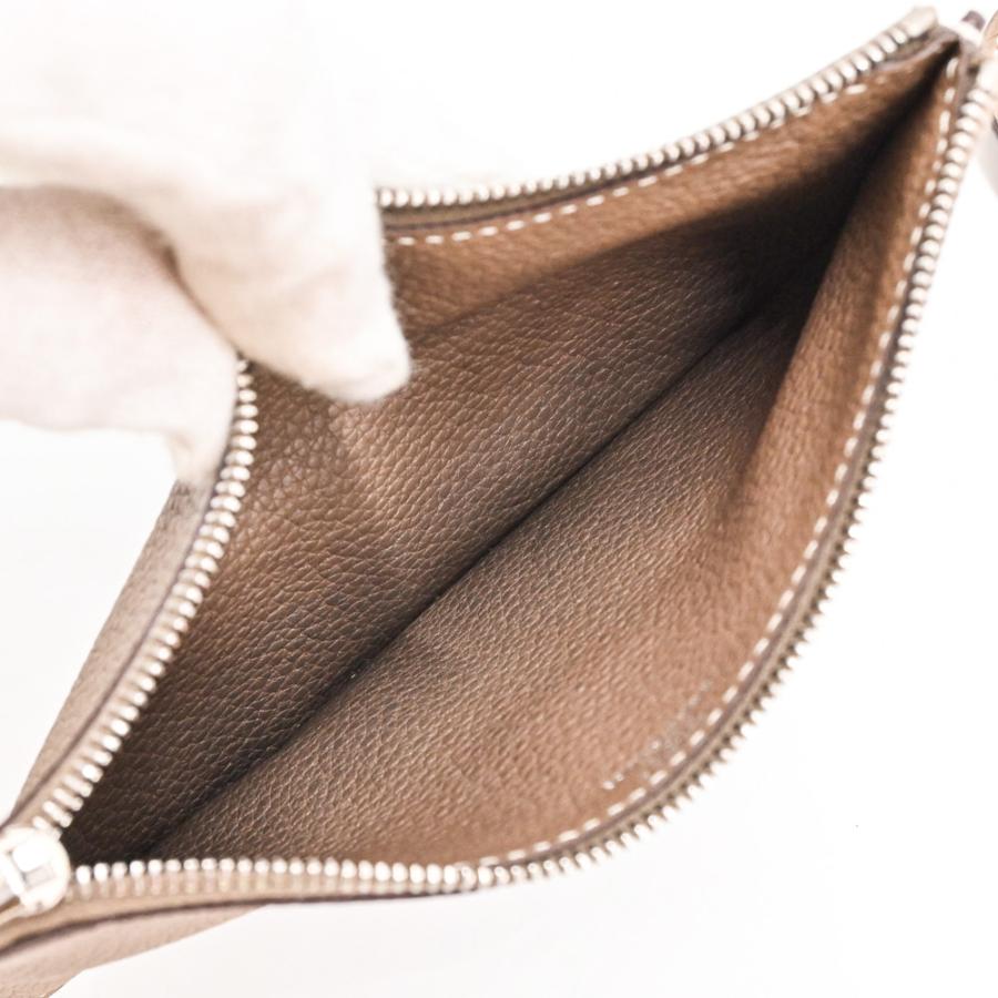 【お値引き】HERMES エルメス ドゴン デュオ GM 長財布 ウォレット トゴ レザー 二つ折り バイカラー エトゥープ グレージュ #D |  | 12