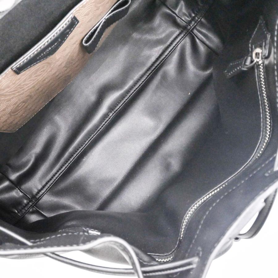 【未使用品】MONTBLANC モンブラン バックパック フルグレイン カーフスキン ソフトレザー リュックサック ブラック 黒 ユニセックス |  | 10