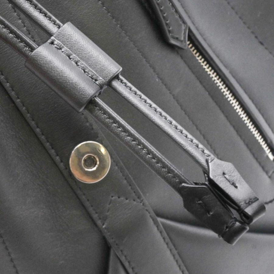 【お値引き】【未使用品】MONTBLANC モンブラン バックパック フルグレイン カーフスキン ソフトレザー リュックサック ブラック 黒 ユニセックス |  | 09