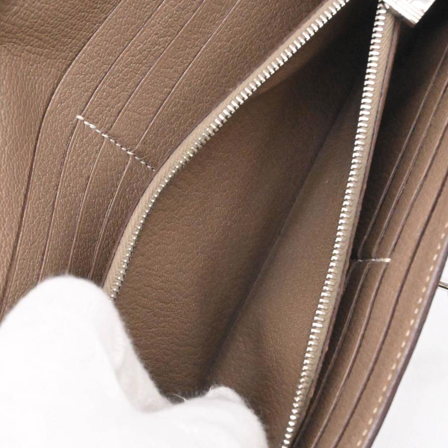 【お値引き】HERMES エルメス ケリーウォレット 長財布 シェーブル レザー エトゥープ グレージュ レディース ♯□Uの画像