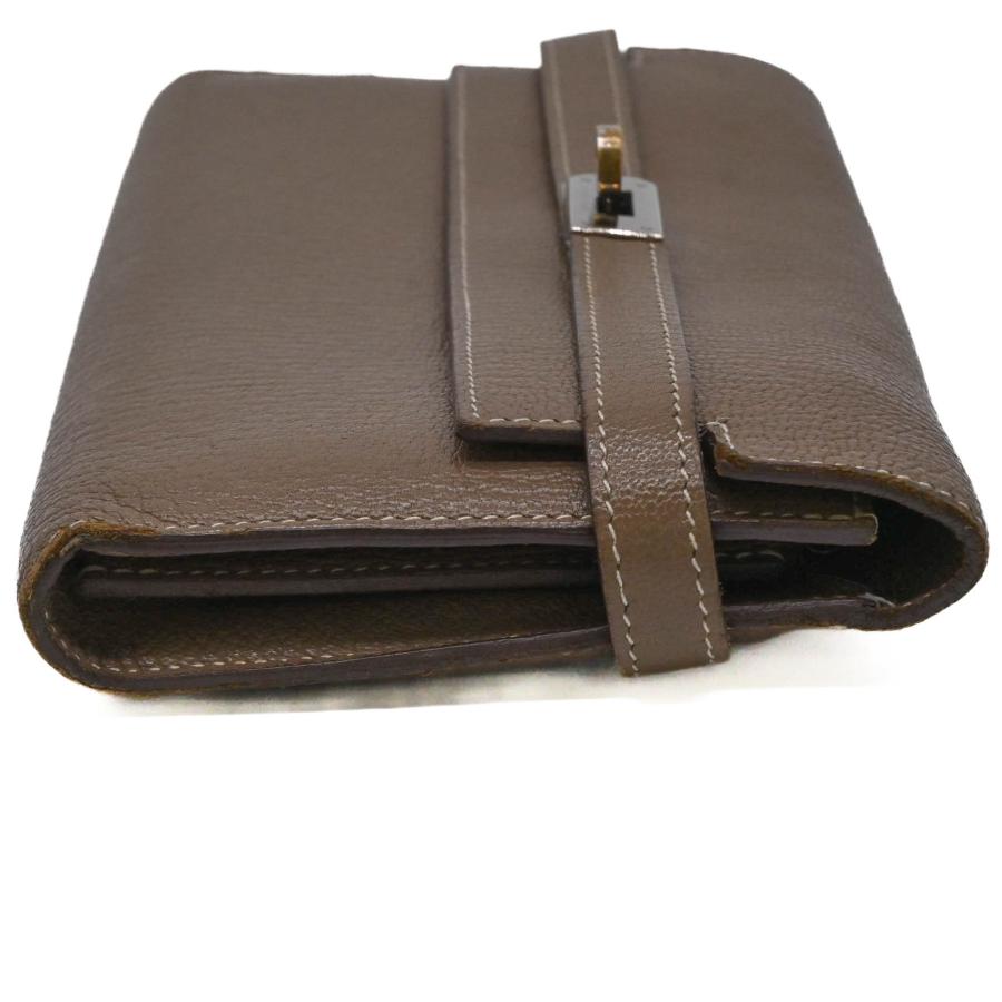 【お値引き】HERMES エルメス ケリーウォレット 長財布 シェーブル レザー エトゥープ グレージュ レディース ♯□Uの画像