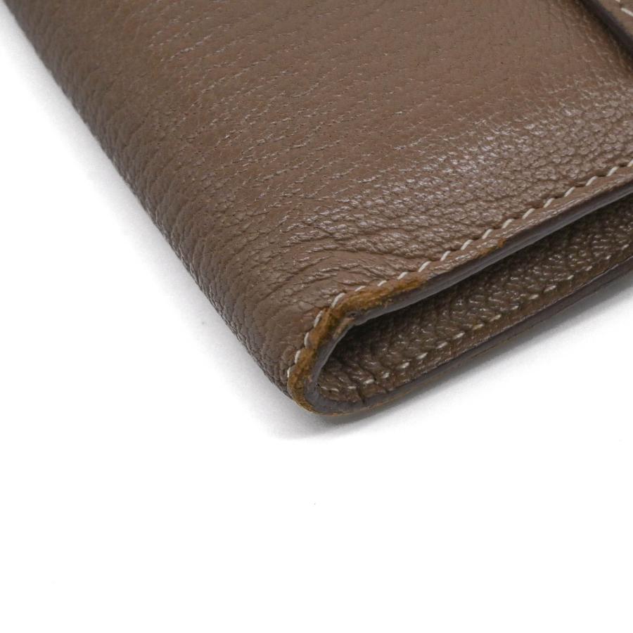 【お値引き】HERMES エルメス ケリーウォレット 長財布 シェーブル レザー エトゥープ グレージュ レディース ♯□Uの画像