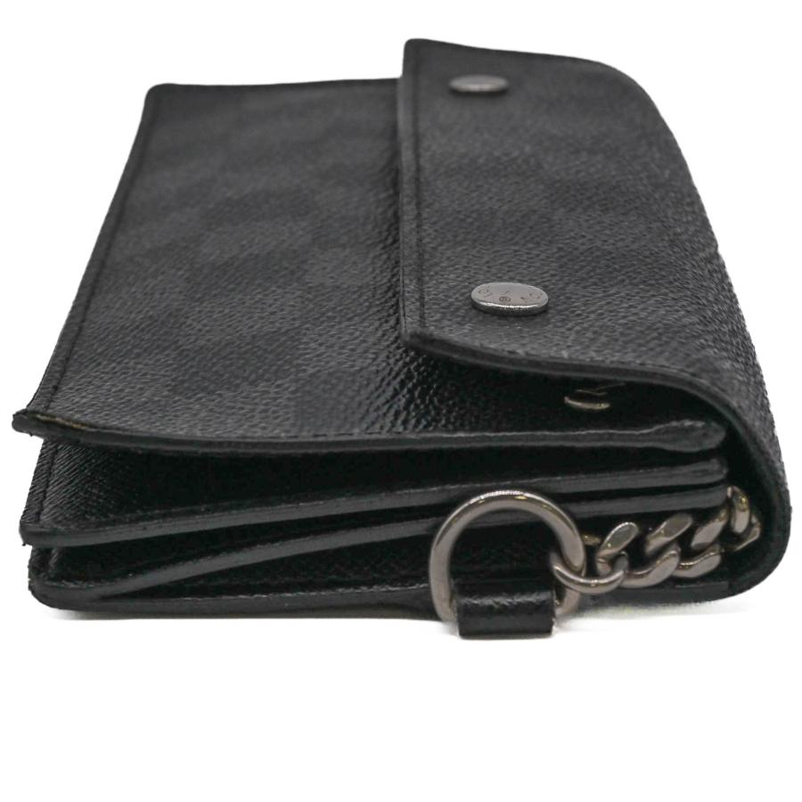 【お値引き】LOUIS VUITTON ルイヴィトン ダミエグラフィット ポルトフォイユ アコルデオン ウォレット 長財布 チェーン ブラック N60023 |  | 04