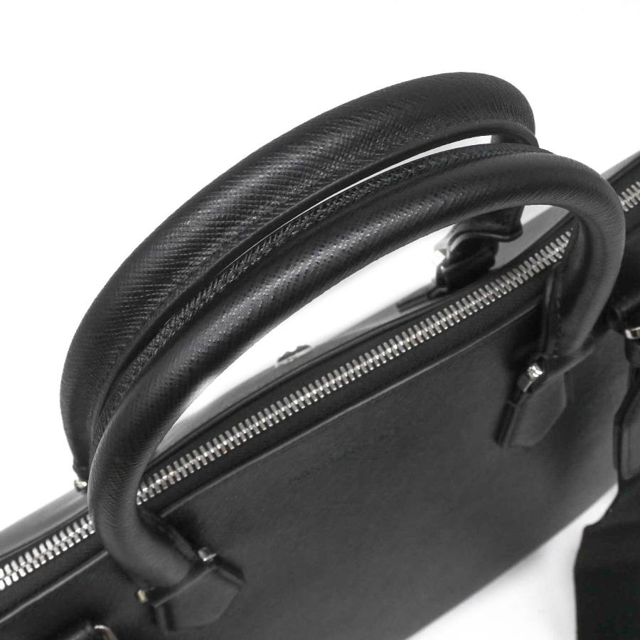 【未使用品】MONTBLANC モンブラン For BMW ボーリングバッグ ビジネス ショルダー 2WAY ハンドバッグ サフィアーノ フルグレインレザー ブラック 黒 |  | 08