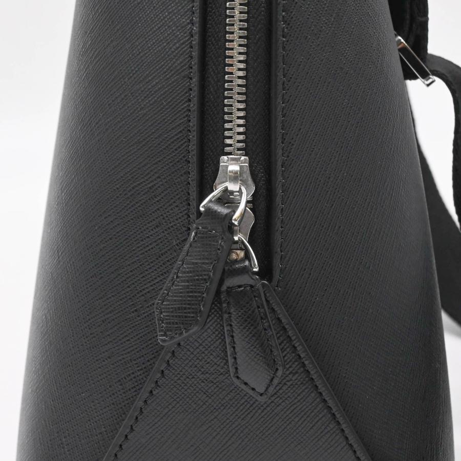 【未使用品】MONTBLANC モンブラン For BMW ボーリングバッグ ビジネス ショルダー 2WAY ハンドバッグ サフィアーノ フルグレインレザー ブラック 黒 |  | 09