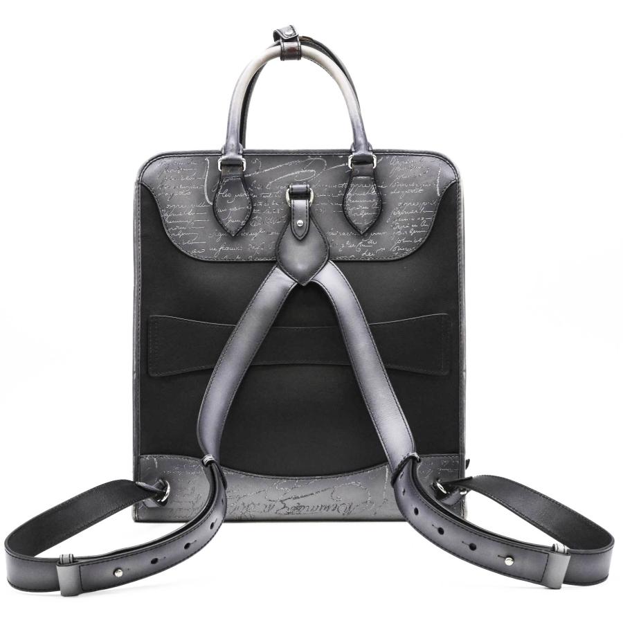 Berluti グレー レザー ビジネスバッグ Berluti グレー レザー ビジネスバッグ Berluti グレー レザー