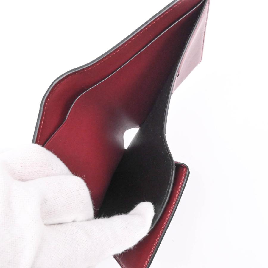 【お値引き】【未使用】Cartier カルティエ ルイ カルティエ 財布 札入れ ウォレット 二つ折り パスケース レザー ブラック 黒 ボルドー レッド 赤 メンズ |  | 11