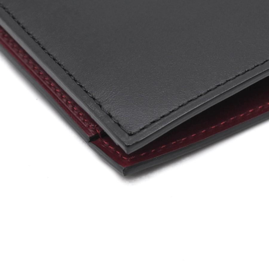 【お値引き】【未使用】Cartier カルティエ ルイ カルティエ 財布 札入れ ウォレット 二つ折り パスケース レザー ブラック 黒 ボルドー レッド 赤 メンズ |  | 07