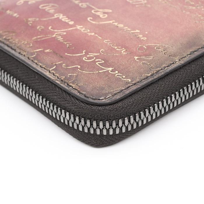 美品◯ベルルッティ　イタウバ　長財布　カリグラフィー　ゴールデンパティーヌ Berluti ◇ベルルッティ◇美品 最新モデル イタウバネオ ブルー