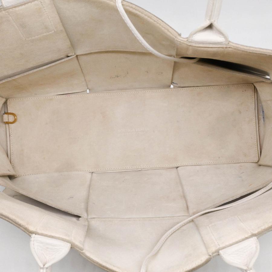 【お値引き】BOTTEGA VENETA ボッテガ ヴェネタ ミディアム アルコ トートバッグ ホワイト 白 609175 レディース |  | 09