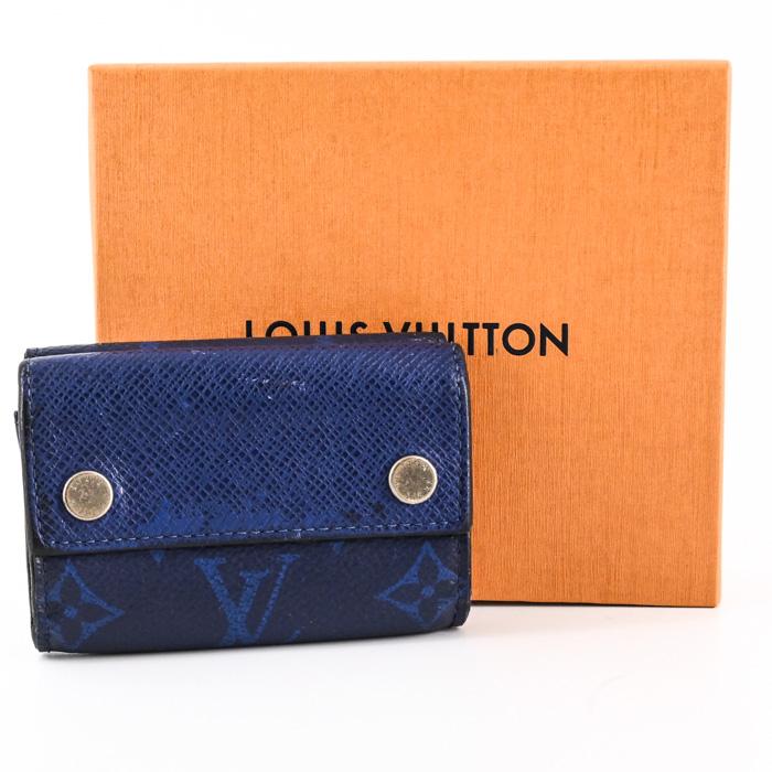 美品 ルイヴィトン タイガラマ　ディスカバリー　コンパクト　レザー　三つ折り お値引き】LOUIS VUITTON ルイヴィトン タイガラマ モノグラム