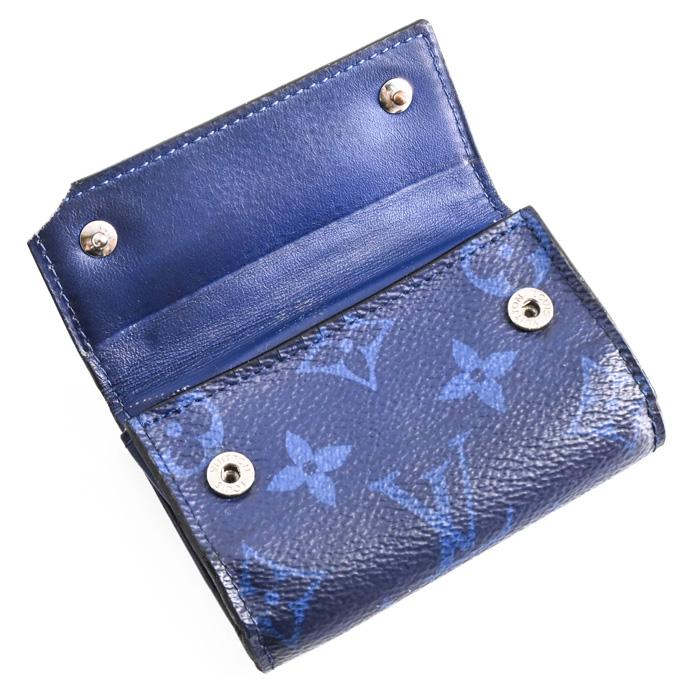 ルイヴィトン モノグラム タイガラマ ディスカバリー コンパクト 青 財布 お値引き】LOUIS VUITTON ルイヴィトン タイガラマ モノグラム