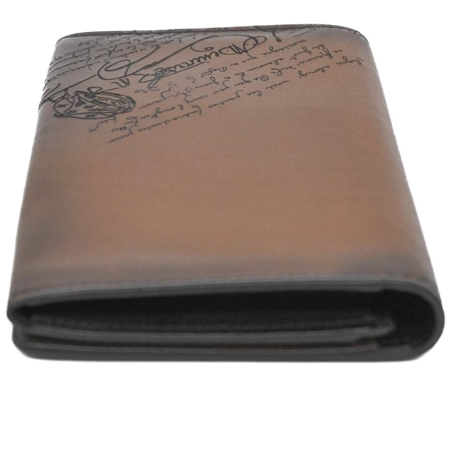 【お値引き】【美品】Berluti ベルルッティ ロングウォレット 長財布 エスパス スクリット レザー ブラウン 札入れ 小銭入れなし |  | 05