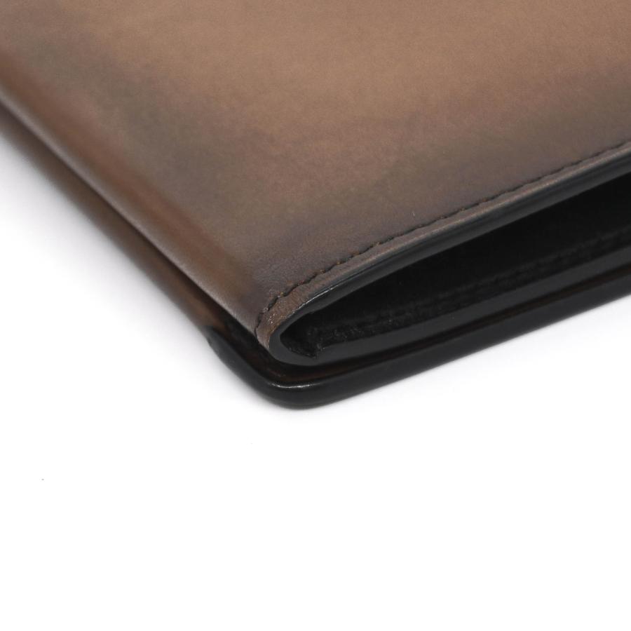 【お値引き】【美品】Berluti ベルルッティ ロングウォレット 長財布 エスパス スクリット レザー ブラウン 札入れ 小銭入れなし |  | 06