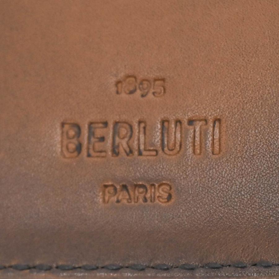 【お値引き】【美品】Berluti ベルルッティ ロングウォレット 長財布 エスパス スクリット レザー ブラウン 札入れ 小銭入れなし |  | 08