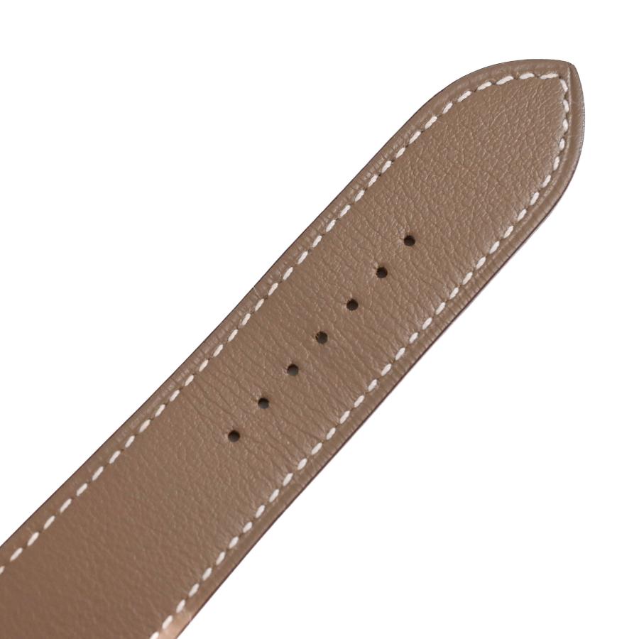 【美品】HERMES エルメス applewatch アップルウォッチ用ベルト シンプルトゥール  46mm ヴォースイフト エトゥーブ グレージュ #U |  | 03