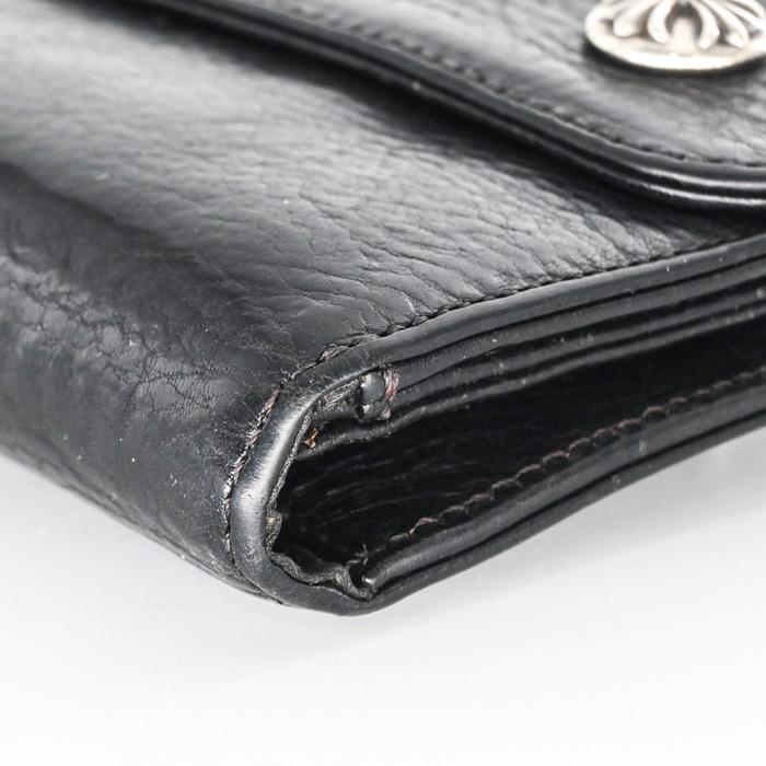 Chrome Hearts クロムハーツ ウェーブ ウォレット CHボタン 長財布 三つ折り レザー ブラック 黒 ダガー インボイス |  | 04