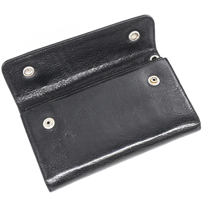 Chrome Hearts クロムハーツ ウェーブ ウォレット CHボタン 長財布 三つ折り レザー ブラック 黒 ダガー インボイス |  | 08
