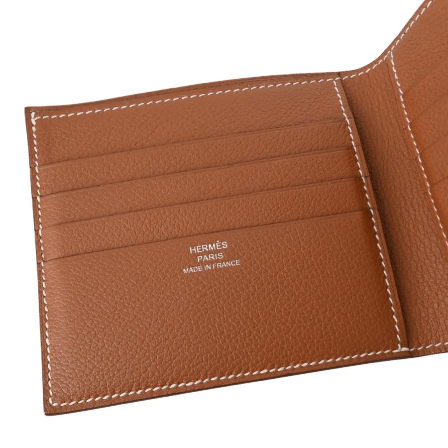 【未使用品】HERMES エルメス MC2 コペルニクス 二つ折り 財布 コンパクトウォレット エバーカラー ゴールド ブラウン #u |  | 07