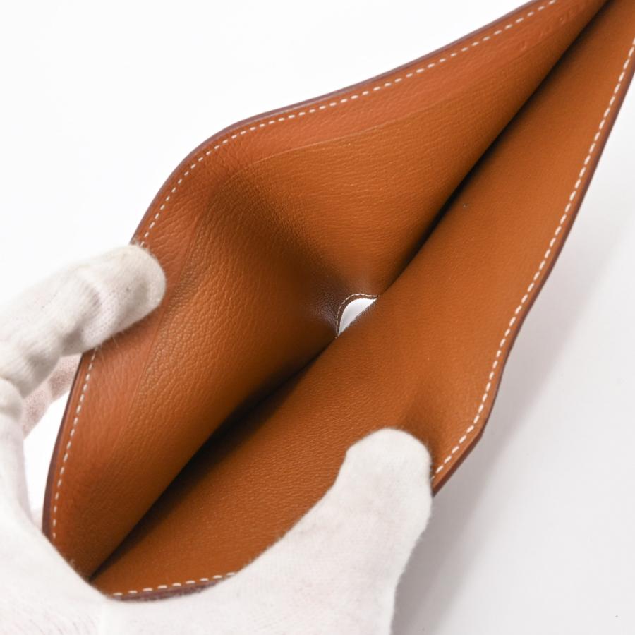 【未使用品】HERMES エルメス MC2 コペルニクス 二つ折り 財布 コンパクトウォレット エバーカラー ゴールド ブラウン #u |  | 08