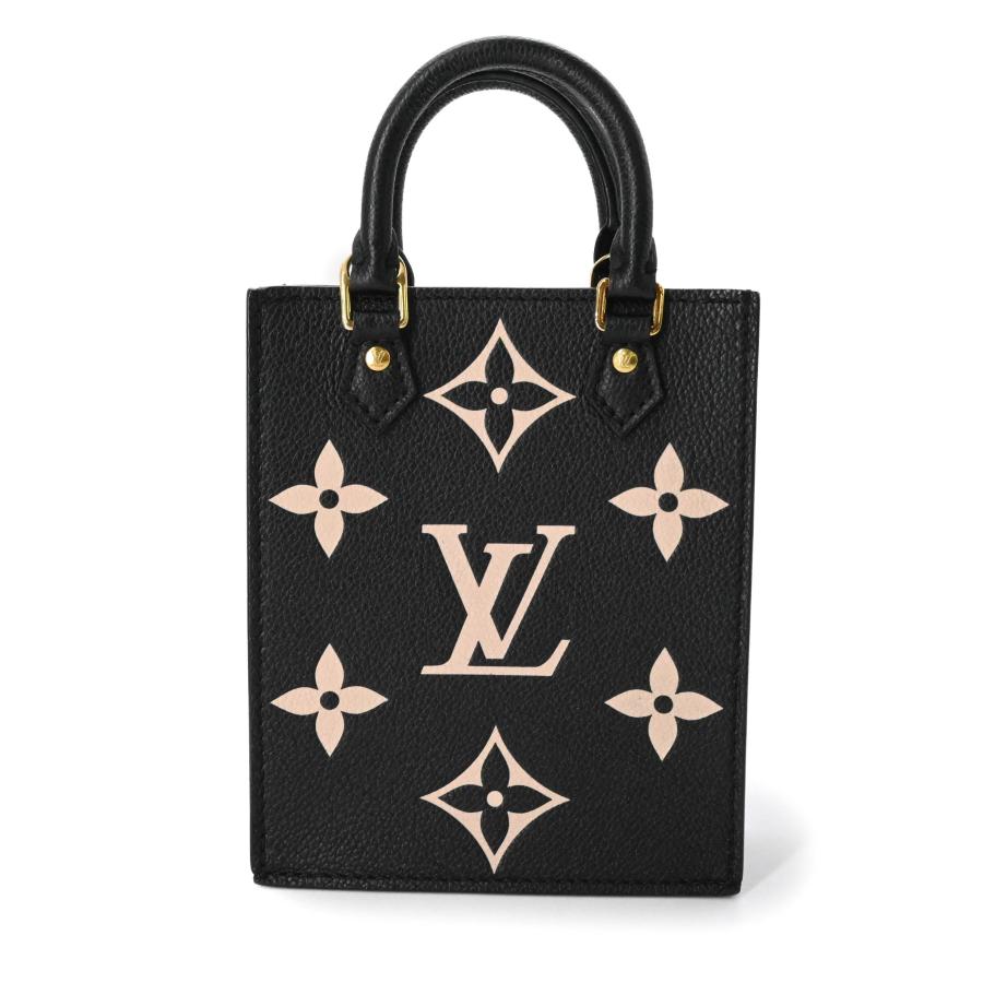 【未使用品】LOUIS VUITTON ルイヴィトン プティット サックプラ モノグラムアンプラント 2WAY ノワール ブラック ハンドバッグ ショルダー M81416 ICチップ_1