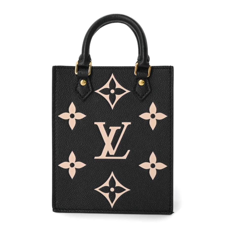 【未使用品】LOUIS VUITTON ルイヴィトン プティット サックプラ モノグラムアンプラント 2WAY ノワール ブラック ハンドバッグ ショルダー M81416 ICチップ_2