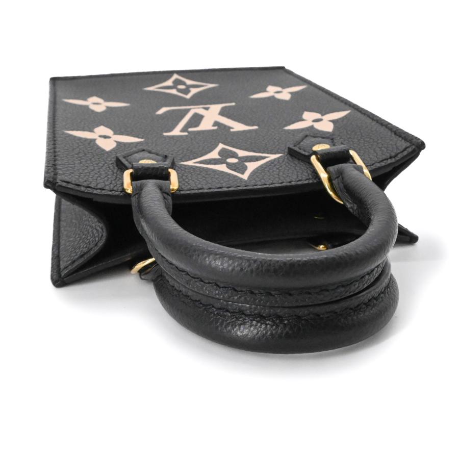 【未使用品】LOUIS VUITTON ルイヴィトン プティット サックプラ モノグラムアンプラント 2WAY ノワール ブラック ハンドバッグ ショルダー M81416 ICチップ_6