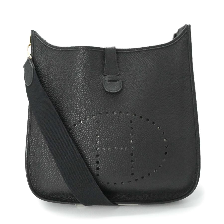 韓国　黒　エブリン　本革バッグ　スカーフ付き HERMES（エルメス） エブリン TPM 16 ショルダーバッグ 069426CC