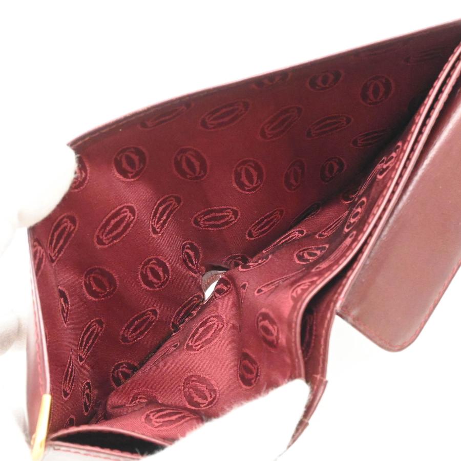 美品】Cartier カルティエ マストライン 二つ折り 財布 ウォレット