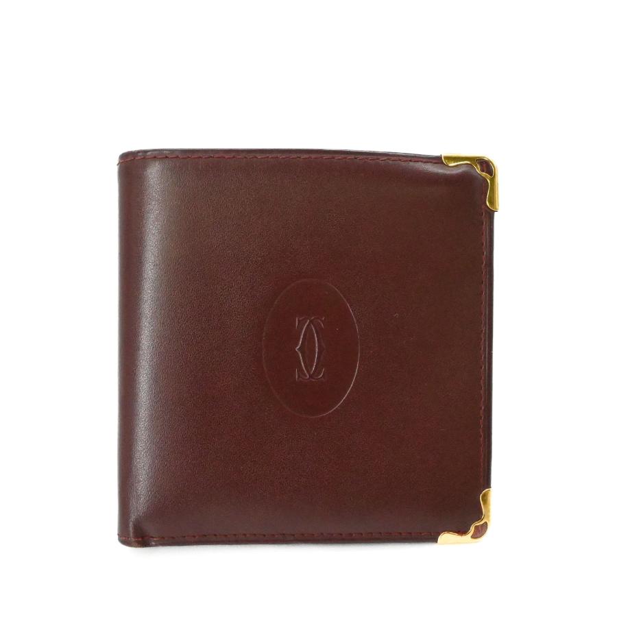美品】Cartier カルティエ マストライン 二つ折り 財布 ウォレット