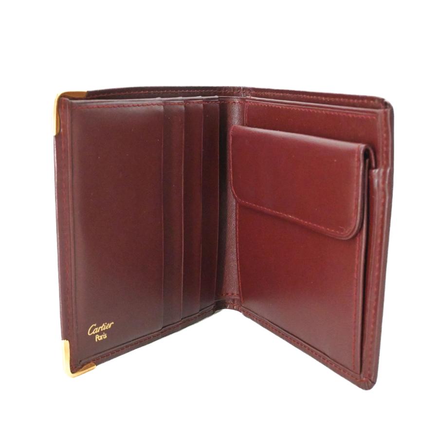 美品】Cartier カルティエ マストライン 二つ折り 財布 ウォレット