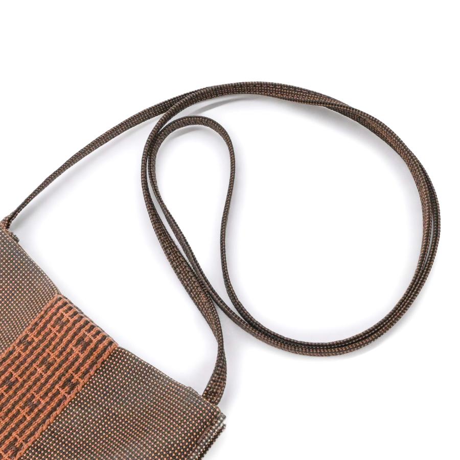 HERMES エルメス エールライン ショルダーバッグ ポーチ ナイロンキャンバス ブラウン レディース メンズ_8