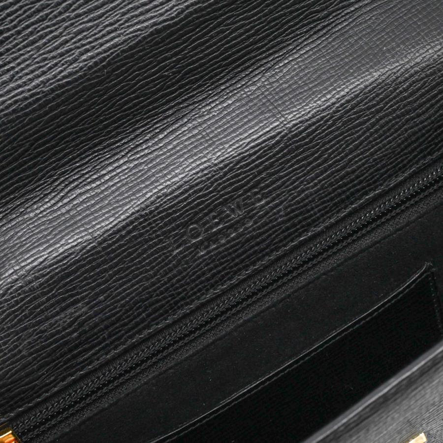 LOEWE ロエベ アナグラム クラッチバッグ セカンドバッグ ビジネス ブラック 黒 レザー ゴールド金具 メンズ |  | 10