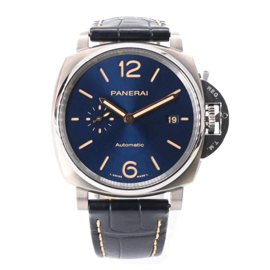 【美品】PANERAI パネライ ルミノール ドゥエ 自動巻き 腕時計 ウォッチ 時計 ブルー文字盤 チタン PAM00927 | 
