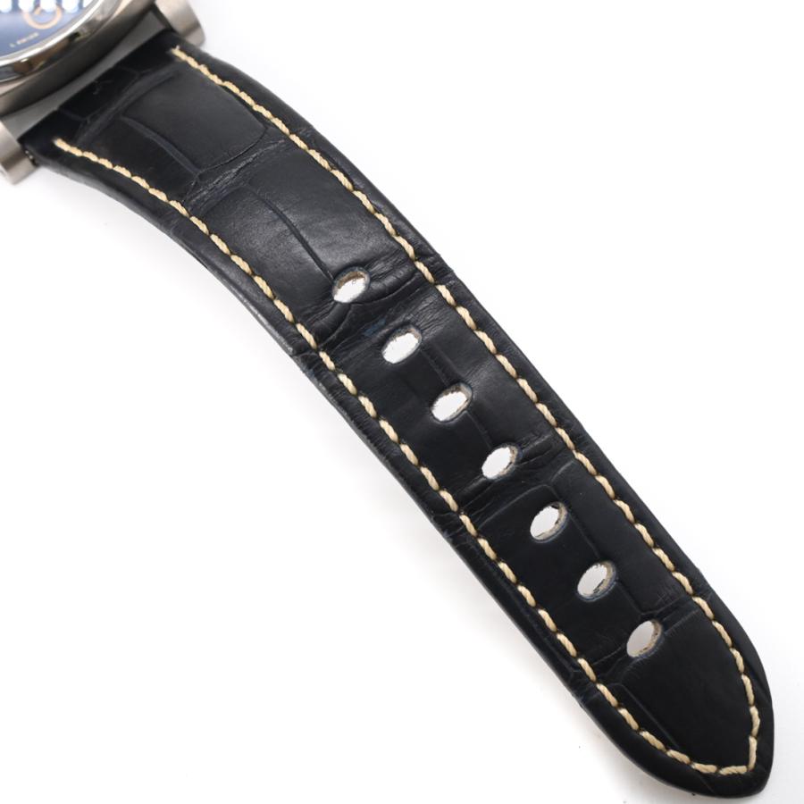 【美品】PANERAI パネライ ルミノール ドゥエ 自動巻き 腕時計 ウォッチ 時計 ブルー文字盤 チタン PAM00927 |  | 04