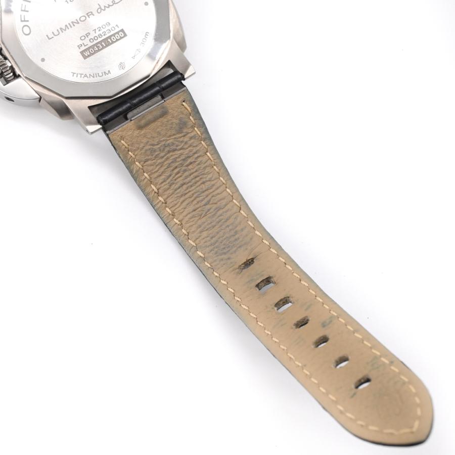 【美品】PANERAI パネライ ルミノール ドゥエ 自動巻き 腕時計 ウォッチ 時計 ブルー文字盤 チタン PAM00927 |  | 06