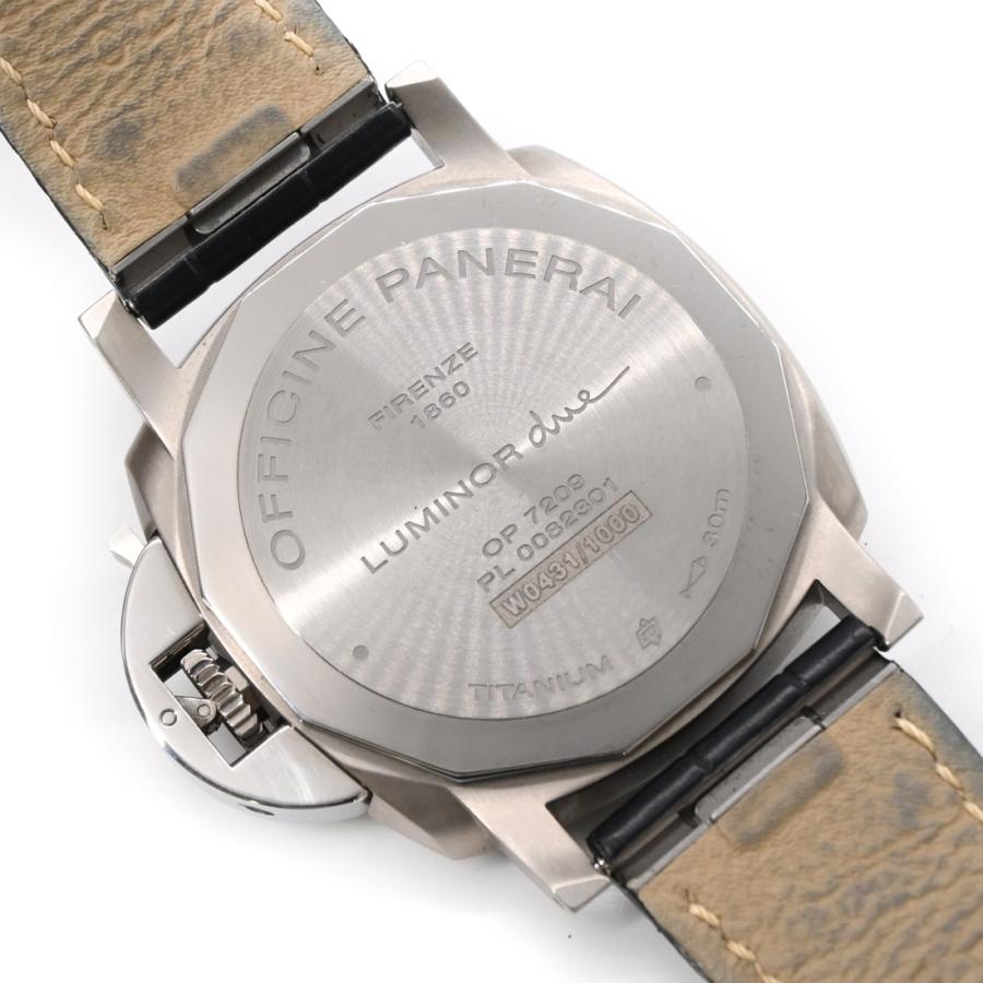 【美品】PANERAI パネライ ルミノール ドゥエ 自動巻き 腕時計 ウォッチ 時計 ブルー文字盤 チタン PAM00927 |  | 08